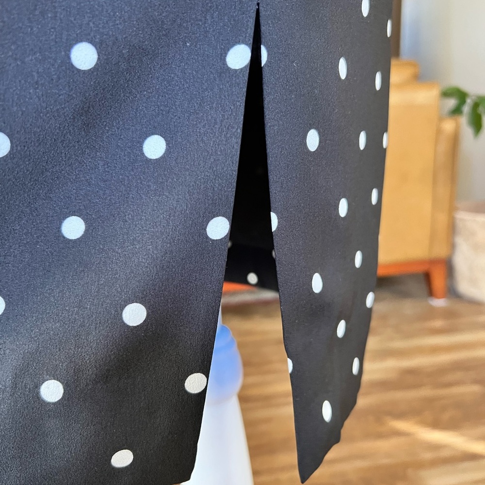 J. Crew Black and White Polka Dot Pencil Skirt - Picture 6 of 11